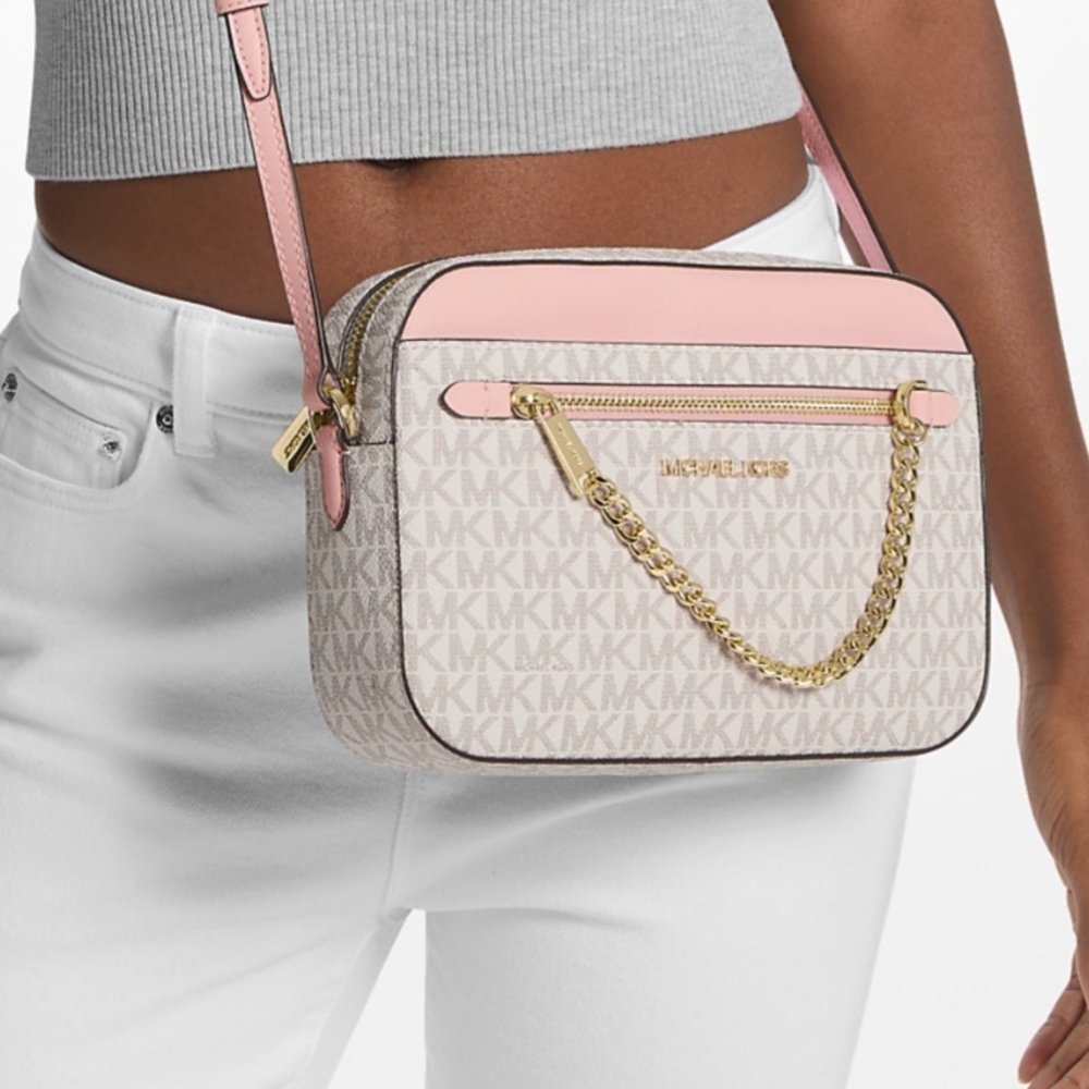 Michael Kors Blush and Cream Crossbody Bag
